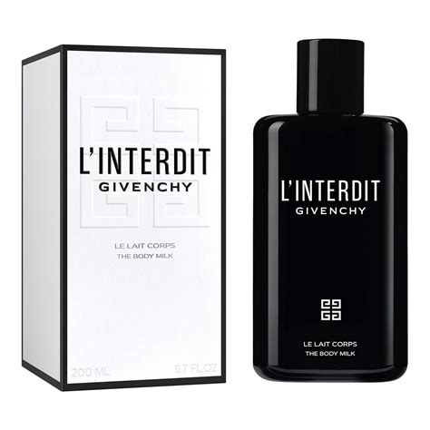 l'interdit givenchy lait pour le corps|L'Interdit Givenchy Lait Corps .